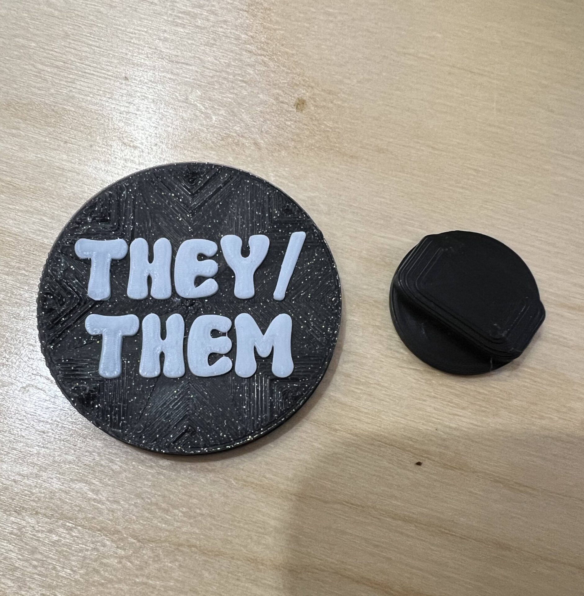 Magnetic Pronoun Pin